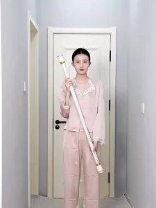 Stainless Steel No-Drill Extendable Ceiling Mounted Clothes Hanging Rod