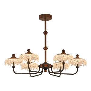 DGY | Vintage Walnut Luxury Chandelier