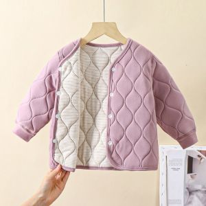 Thickened Three-Layer Cotton School Uniform Jacket for Autumn And Winter Boys And Girls Childrens Fashionable Campus Warmth Outerwear