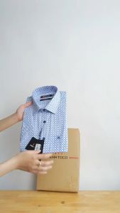 Áo sơ mi Khatoco tay ngắn