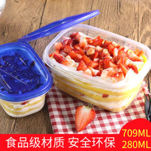 Rectangle Disposable Lunch Box 50 Pieces per Set for Spring Roll Fruit Salad Bento Box Multi Layer Cake Takeaway Container