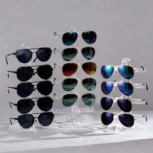 6 Row Transparent multi-layer eyeglass frame sunglasses display frame desktop storage frame storage frame