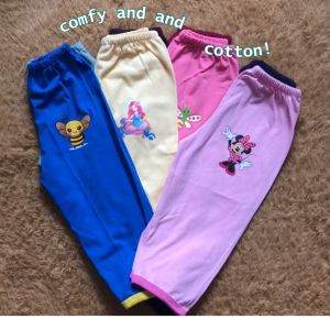 Kids Plain/Printed Pajama for Girls (3 mos. to 11 y/o) | Available in many diff. cartoon character Pure Cotton