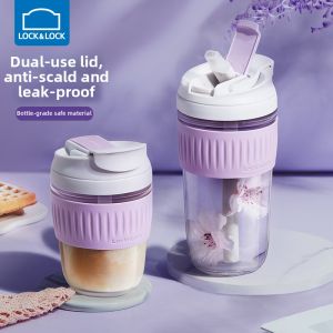 LocknLock | Womens Travel Coffee Mug with Straw High Aesthetic Heat-Resistant Cup