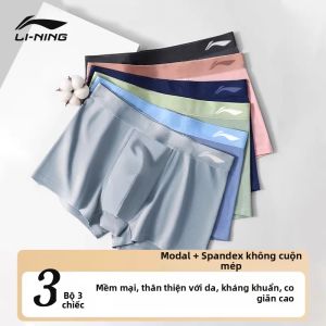 Li-Ning | Quần Lót Boxer Nam Chống Khuẩn Thoáng Khí Modal Cotton