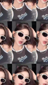 แฟชั่นเกาหลี แว่นกันแดดตาแมว รูปไข่ hip-hop ทรงฮิต แว่นตาแฟชั่น เรโทร เครื่องประดับแฟชั่น  ป้องกันแสงแดด กันUV400 เทรนด์สไตล์เกาหลี  สไตล์พังก์ ผู้ชายและผู้หญิง