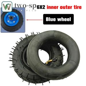 6 inch 6X2 Tire and Inner Tube Set for Electric Scooter Wheel Chair Truck F0 Pneumatic Wheel Trolley Cart Air Wheel Bike