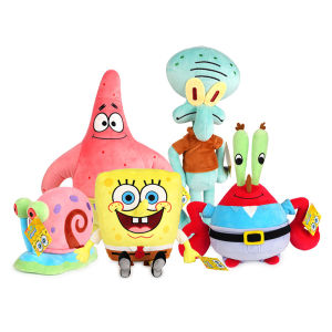 Spongebob Patrick Star Eugene H. Krabs Gary the Snail Plush ของเล่นโยนหมอนตกแต่งฮาโลวีนของขวัญวันเกิดเด็ก