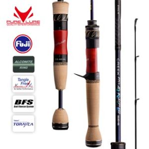 PURELURE CREEK DANCE Trout Rod BFS Fishing Casting UL Spinning Light Travel Rod Stream Ejection Fishing Lure Rod Fuji Alconite Ring Perch