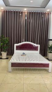 Giường Sắt cao cấp loại 1 khung 5x10 - kích thước 1m4x2m-1m6x2m-1m8x2m (hình thật)