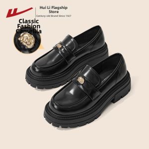 Warrior | Thick Sole High-boosting Casual Loafers Easy-to-wear Womens Shoe