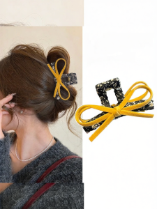 WENZHU | Elegant Retro Double-Sided Bow Hair Clip