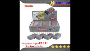 Penghapus Pensil Joyko ER 111 Abu Untuk Ujian 1 Box isi 30 pcs / Stip Eraser ER111 For Exam / Hapusan ER-111\\n\\n Pengertian Penghapus Pensil Joyko ER 111\\n\\n Pengertian Singkat\\n\\nPenghapus pensil Joyko ER 111 merupakan alat tulis berkualitas tinggi yang dirancang khusus untuk ujian. Dengan warna abu-abu yang elegan, penghapus ini sangat cocok untuk digunakan oleh siswa dan pelajar di sekolah, universitas, atau tempat lainnya.\\n\\n Keunggulan Penghapus Joyko ER 111\\n\\nPenghapus pensil Joyko ER 111 memiliki beberapa keunggulan yang menjadikannya pilihan yang tepat untuk digunakan dalam ujian:\\n\\n* Efektif menghapus tanda pensil tanpa merusak kertas\\n* Desain ergonomis yang nyaman digenggam\\n* Daya tahan yang baik\\n* Harga yang terjangkau\\n\\n Harga & Ketersediaan\\n\\nHarga penghapus pensil Joyko ER 111 sangat kompetitif dan dapat ditemukan di toko-toko alat tulis terdekat atau situs e-commerce. Penghapus ini tersedia dalam kemasan box isi 30 pcs, sehingga cocok untuk dibeli dalam jumlah banyak.\\n\\n Cara Penggunaan & Perawatan Penghapus Pensil Joyko ER 111\\n\\n Langkah-langkah Penggunaan\\n\\nUntuk menggunakan penghapus pensil Joyko ER 111, ikuti langkah-langkah berikut:\\n\\n1. Pastikan tanda pensil yang ingin dihapus sudah cukup kering\\n2. Tempatkan penghapus pada tanda pensil dan geserkan dengan lembut\\n3. Ulangi langkah kedua hingga tanda pensil hilang\\n\\n Cara Membersihkan & Merawat\\n\\nAgar penghapus pensil Joyko ER 111 tetap dalam kondisi baik, ikuti langkah-langkah berikut:\\n\\n* Bersihkan sisa-sisa tinta pensil dari penghapus secara rutin\\n* Simpan dalam tempat yang kering dan tidak lembab\\n* Hindari menggosok penghapus terlalu keras pada kertas\\n\\n Tips Menggunakan Penghapus Joyko ER 111\\n\\nBerikut beberapa tips untuk menggunakan penghapus pensil Joyko ER 111:\\n\\n* Gunakan dengan lembut agar tidak merusak kertas\\n* Bersihkan sisa-sisa tinta pensil secara rutin\\n* Simpan dalam tempat yang kering dan tidak lembab\\n\\n Manfaat Penghapus Pensil Joyko ER 111 Untuk Ujian\\n\\n Keunggulan Penghapus Joyko ER 111 Untuk Ujian\\n\\nPenghapus pensil Joyko ER 111 memiliki beberapa keunggulan yang menjadikannya pilihan yang tepat untuk digunakan dalam ujian:\\n\\n* Efektif menghapus tanda pensil tanpa merusak kertas\\n* Desain ergonomis yang nyaman digenggam\\n* Daya tahan yang baik\\n\\n Kelebihan Penghapus Joyko ER 111 Dibandingkan Produk Lainnya\\n\\nPenghapus pensil Joyko ER 111 memiliki beberapa kelebihan dibandingkan produk lainnya:\\n\\n* Harga yang terjangkau\\n* Kualitas yang baik\\n* Tersedia dalam kemasan box isi 30 pcs\\n\\n Rekomendasi Penggunaan Untuk Ujian\\n\\nBerikut beberapa rekomendasi penggunaan penghapus pensil Joyko ER 111 untuk ujian:\\n\\n* Gunakan untuk menghapus jawaban yang salah atau ingin diubah\\n* Bersihkan sisa-sisa tinta pensil secara rutin\\n* Simpan dalam tempat yang kering dan tidak lembab\n}