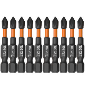 10Pcs PH2 Impact Screwdriver Driver Bit Set Magnetic Phillips Drills Screwdriver Drill Bits Shank 1/4" Tools Kit Set