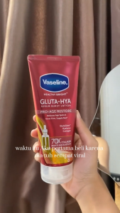 Vaseline Gluta-Hya Pro Age Restore 70x Collagen 200mL Lotion Pencerah Kulit Dengan Collagen Serum Hidrasi Dengan Glutaglow Memperbaiki Elastisitas Kulit Dalam 5 Hari - Lazada