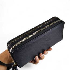 Dompet Wanita Panjang Resleting Kulit 100% Dompet Cewek Kulit Sapi Terbaru
