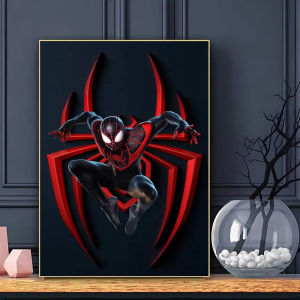 Bandai | S-Spider M-Man Nhân Vật Phim Tranh Sơn Dầu Bằng Số Trang Trí Tường Hiện Đại Cho Phòng Khách Phòng Ngủ Không Cần Khung Trang Trí Nhà Quà Tặng