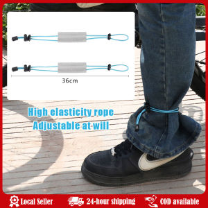 2pcs Reflective Cycling Leg Strap Elastic Adjustable Running Band with Storage Buckle for Outdoor Night Sports and Exercise Reflective Bike Pants Strap High Visibility Cycling Pants Cuff Band Adjustable Bicycle Trouser Bands for Outdoor Sports