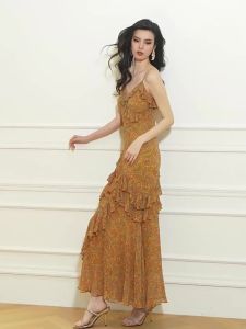 Summer Beach Long Dress Halter Hem