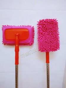 Stainless Steel Kitchen Floor Sweeper Flat Mop for Tile Ceiling Dust Cleaning Tool Manual Operated High Absorbency Microfiber