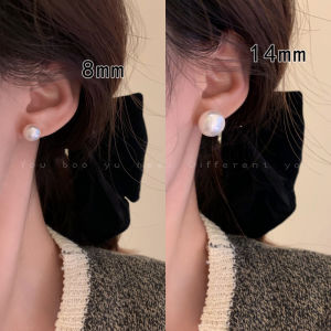 French Luxurious Large Pearl Earrings Womens New 2025 Fashion Sensation Ear Jewelry for Ear Cares Autumn Winter Accessories