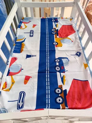 White Crib Adjustable w/ Foam