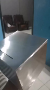 Simple Fall Resistant Piggy Bank Stainless Steel Safe Box Money Saving For Adult Children Gift