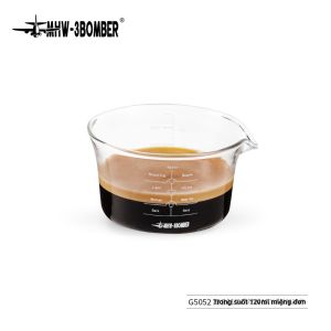 Cốc Đo Kính Đôi cho Cà Phê Espresso 120ml