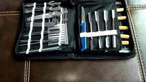 MD MOHS DIAGNOSTICS [Ready Stock] 1 Set 46Pcs Carving Tools Kit Portable Vegetable Fruit Food Chisel Kitchen Cutting Products
