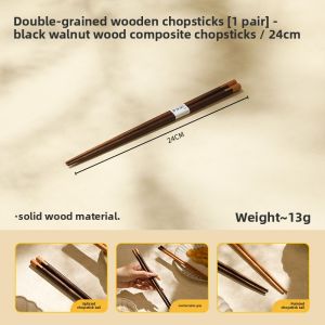LOTUS BLUE | Anti-Mold Personal Use High-End Japanese Style Black Walnut Wood Chopsticks