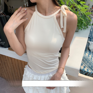 MiiOW | Áo ba lỗ không tay thắt lưng cổ treo mùa hè cho nữ Áo khoác ngoài một mảnh chống ánh sáng ngực một thể thao lưng đẹp