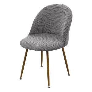 1/4pcs Jacquard Duckbill Chair Covers Elastic Low Back Chair Cover Home Decor Dining Seat Slipcovers for Wedding Hotel Party