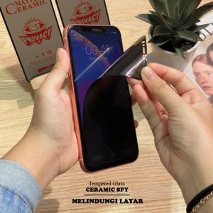 Tempered Glass Ceramics Oppo A57 A57s A77s - Anti Gores Spy - TG