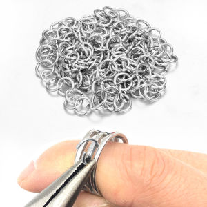 200pcs/Lot Silver Stainless Steel Open Jump Rings DIY Jewelry 3/4/5/6/7/8/10mm Split Ring for Jewelry Making Dropshipping