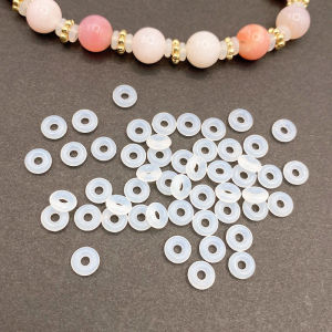 Transparent Silicone Spacer Beads DIY Jewelry Making Materials Pearl Crystal Beads Wear Resistant Separator Pad for Bracelets Necklaces