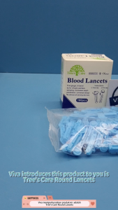 Trees Care Blood Round Lancets 30g lancet glucose Darah Glukosa tree 28g