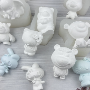 3D Cartoon Pig Elephant Silicone DIY Handmade Soap Aromatherapy Candle Mold Baking Cooking Utensils Kitchen Tools