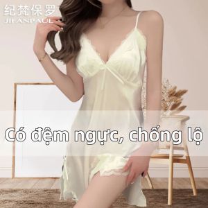 JIFANPAUL | Đồ Ngủ Nữ Charming Lace Trimmed Ice Silk