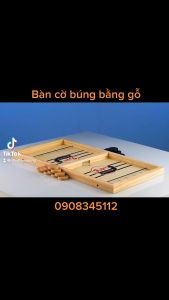 Đồ Chơi Cờ Búng Khúc Côn Cầu Đối Kháng Cho Bé Phát Triển Vận Động Bàn Gỗ Cao Cấp Cờ Búng Đối Kháng