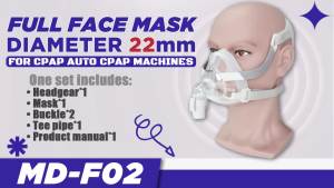YuWell YF-02 Cpap Mask with Headgear Full Mask Auto CPAP APAP BIPAP For Medical Air Breathing Machine Sleep Apnea Anti Snoring