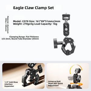 Ulanzi | Multifunctional Camera Mount For Sports Cameras Motorcycle Riding Compatible