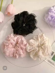 Dây cột tóc Doudou Scrunchies Dây buộc tóc vải lớn Cột tóc nữ phong cách Hàn Quốc thời trang FQ029