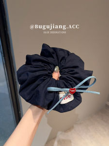 Original Design Large Size Blue Butterfly Knot Hair Ties Womens Fashionable Hair Accessories Korean Style C993 out
