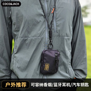Outdoor Universal Halterneck Cigarette Bag Bluetooth Headset Package Driving License Coin Purse Car Key Case Lanyard Protective Cover