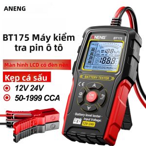 Máy Kiểm Tra Ắc Quy Ô Tô ANENG BT175 12V 24V Máy Phân Tích Máy Phát Điện Ô Tô Kỹ Thuật Số Với Kẹp Cá Sấu Cách Điện Dụng Cụ Kiểm Tra Ắc Quy Xe Cộ