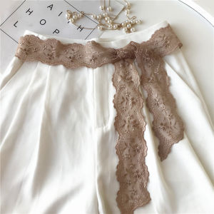 เข็มขัดเอวผ้าพันคอผ้าไหมสไตล์ญี่ปุ่นสําหรับผู้หญิงเครื่องประดับผมแถบยาวแฟชั่นที่สมบูรณ์แบบสําหรับกางเกงยีนส์และเดรส