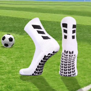 1 Pairs New Striped Thick Towel Bottom Anti Slip Football Sports Socks Basketball Socks