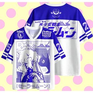 Bandai | Sailor Moon Anime 3D Print Sports Tee Men TShirt Women Tee Boys Top Adults Children Parent Child kids Vneck quick dry T shirt