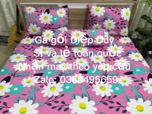 Bộ ga gối Thun Lạnh Hàn Quốc ( 4 món : 1 ga bọc + 2 vỏ gối nằm + 1 vỏ gối ôm )