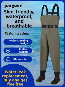 PATGEAR | Waterproof Fishing Suit Waterproof Shoes Integrated Full-body